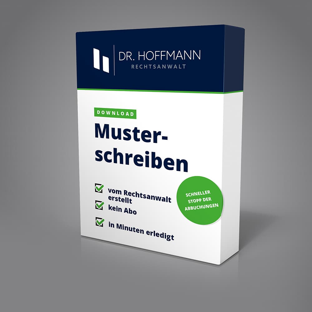 Musterkündigung unberechtigte Forderung