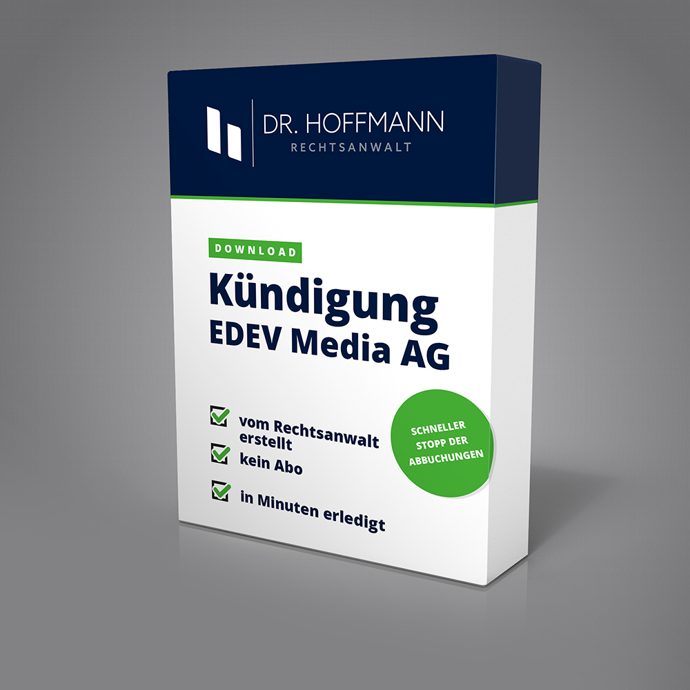 Musterschreiben EDEV Media AG – Vorschau
