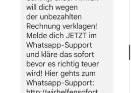 Drohung von Sexydate SMS-Nachricht von SexyDate